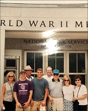 the Sherlin Family at the WW2 memorial the Sherlin Family at the WW2 memorial