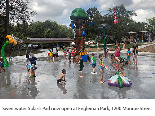 Sweetwater Splash Pad now open at Engleman Park, 1200 Monroe Street